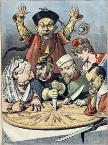 China - the cake of kings and... of emperors (Caricature), 1898 China - the cake of kings and... of emperors (Caricature), 1898