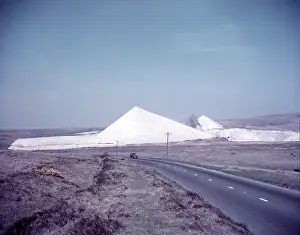 Mining Prints: China clay mines near Bodmin, Cornwall, c1955. Creator: Arthur Charles Kirby Ware