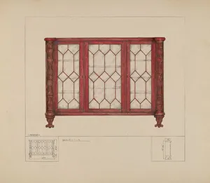Henry Meyers Prints: China Closet, c. 1936. Creator: Henry Meyers