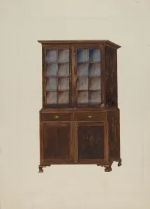 Drawers Prints: China Cupboard, 1935 / 1942. Creator: George Fairbanks