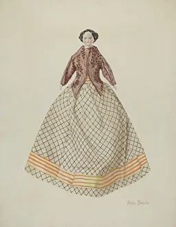 Porcelain Doll Prints: China Doll, c. 1940. Creator: Adele Brooks