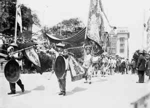 4th July Prints: China in N.Y. 4th of July Parade, 1911. Creator: Bain News Service