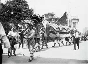 4th July Prints: China in N.Y. 4th of July Parade, between c1910 and c1915. Creator: Bain News Service