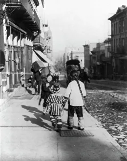 Pigtails Prints: Chinatown, San Francisco, California, 1903. Creator: Frances Benjamin Johnston