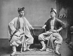 Pierce Prints: Chinese actors, 1902. Artist: CC Pierce & Co