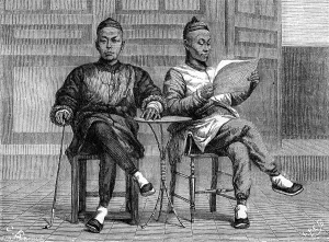 Chinese bankers, San Francisco, California, 19th century. Artist: Gustave Boulanger