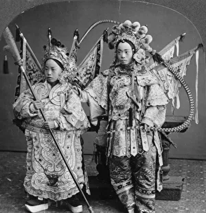 Cantonese Prints: Chinese bride and bridegroom, Canton