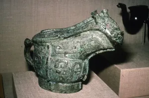Wine Vessel Prints: Chinese Bronze Ritual Wine Vessel, late Shang Dynasty 12th-11th century BC