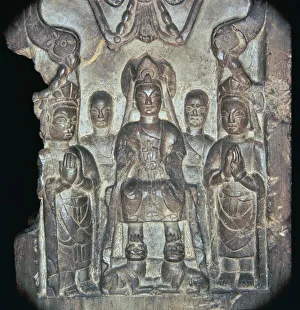 Stela Prints: Chinese Buddhist Stela, 6th century