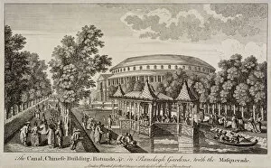 Masquerade Gallery: The Chinese Building and Rotunda in Ranelagh Gardens, Chelsea, London, c1750. Artist