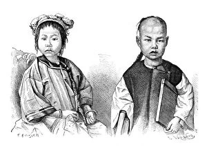 Laplante Gallery: Chinese children, c1890.Artist: Laplante