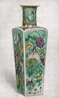 Edward F Strange Gallery: Chinese Club-Shaped Vase. K Ang Hsi Period, 1661-1722, (1928)