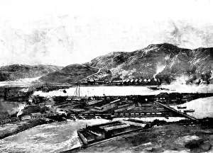 Territorial Prints: The Chinese Crisis: Dock at Port Arthur, 1898. Creator: Unknown