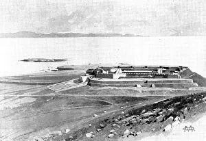 Territorial Prints: The Chinese Crisis: interior of Talien-Wan Fort, 1898. Creator: Unknown