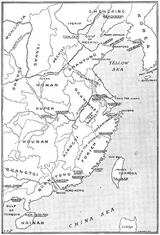 Island Prints: The Chinese Crisis: positions of Port Arthur and Kiau-Chiau