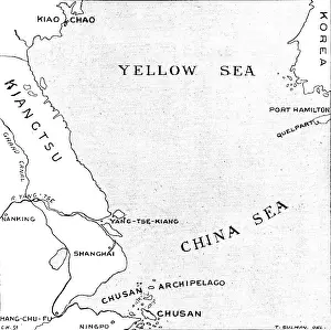 Carl Hentschel Ltd Prints: The Chinese Crisis: relative positions of the island of Chusan