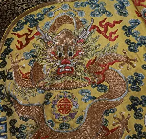 Detail from Chinese Emperors court robe, 19th century