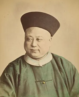 Raimund Von Prints: [Chinese Gentleman], 1870s. Creator: Baron Raimund von Stillfried
