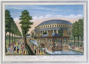 Canal Boat Prints: Chinese House, Rotunda and the company in masquerade