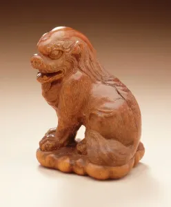 Rhinoceros Horn Prints: Chinese Lion, Late 18th-early 19th century. Creator: Unknown