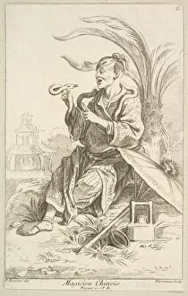 Magician Collection: Chinese Magician, 1738-45. Creator: Jean-Baptiste Perronneau