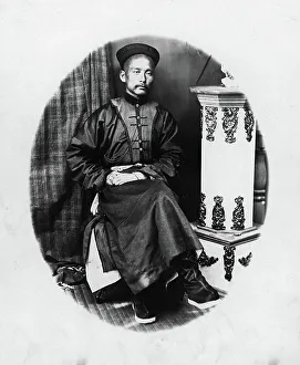 V V Lanin Prints: Chinese man from Aigul, 1865-1871. Creator: VV Lanin