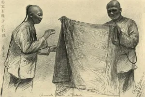 Trader Gallery: Chinese merchants in Batavia, Dutch East Indies, 1898. Creator: Christian Wilhelm Allers