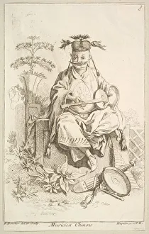 Huquier Prints: Chinese Musician, 1738-45. Creator: Francois Boucher