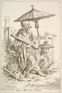Another Chinese Musician, 1738-45. Creator: Francois Boucher