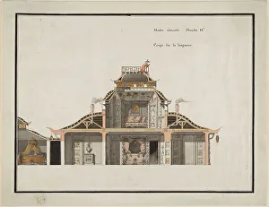 Cross Section Prints: The Chinese pavilion at Le Désert de Retz