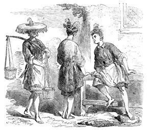 Headdresses Prints: Chinese Peasant Women, 1857. Creator: Unknown