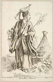 Chez Huquier Gallery: Chinese Performer, 1738-45. Creator: Francois Boucher