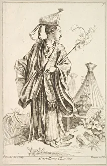 Huquier Prints: Chinese Performer, 1738-45. Creator: Francois Boucher