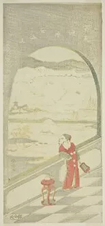 Arched Collection: Chinese Poet, c. 1761 / 65. Creator: Suzuki Harunobu
