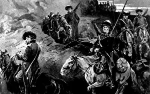 Territorial Prints: The Chinese Question: Amoor Cossacks on the march through Manchuria to Port Arthur