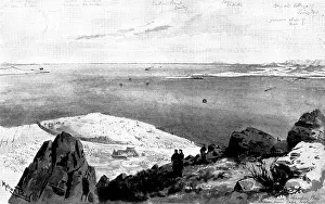 Territorial Prints: The Chinese Question: the German Occupation of Kiao-Chau - entrance to Kiao-Chau Bay