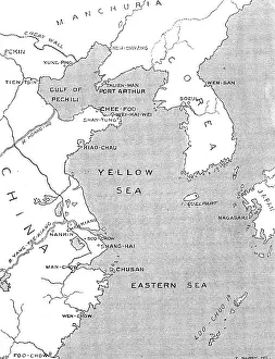 Shanghai China Asia Prints: The Chinese Question: map showing positions of chief points of interest