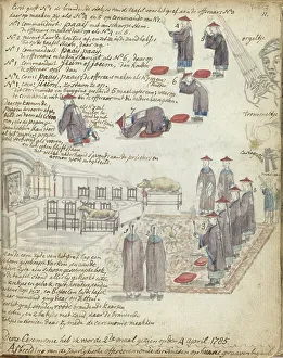 Batavian Prints: Chinese sacrificial ceremony in Batavia, 1785. Creator: Jan Brandes