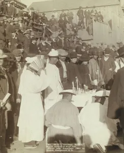 Grabill Prints: Chinese service Burial service of High Lee, 1891. Creator: John C. H. Grabill