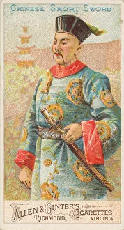 Arms Of All Nations Prints: Chinese Short Sword, from the Arms of All Nations series (N3) for Allen &amp