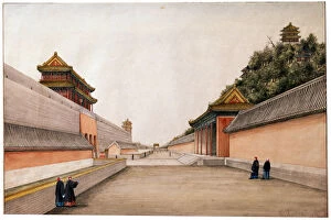 Alexandrov Gallery: Chinese Sketches, the Winter Palace in Beijing, c1804-c1806. Artist: Ivan Petrovich Alexandrov