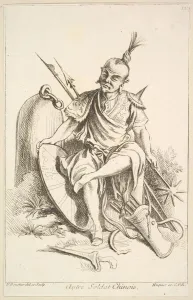 Other Chinese Soldier, 1738-45. Creator: Francois Boucher