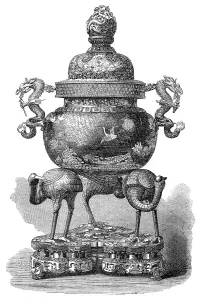 Dragons Prints: Chinese vase, purchased by the King of the Belgians, 1869. Creator: Unknown