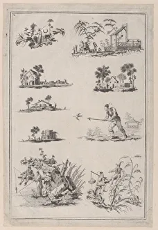 Chinoiserie Ornaments, ca. 1760-85. Creator: Jean-Baptiste Pillement