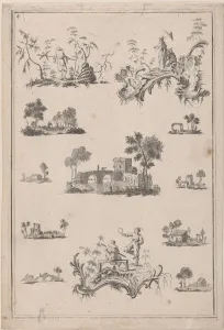 Chinoiserie Ornaments, ca. 1770. Creator: Jean-Baptiste Pillement Chinoiserie Ornaments, ca. 1770. Creator: Jean-Baptiste Pillement