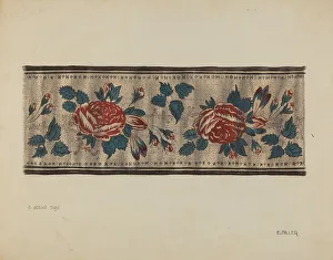 Chintz Prints: Chintz Border, c. 1937. Creator: Edith Miller