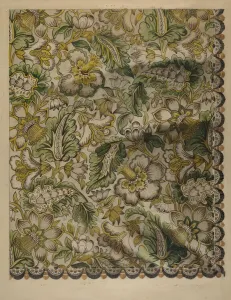 Squares Prints: Chintz Square, c. 1938. Creator: Daniel Fletcher