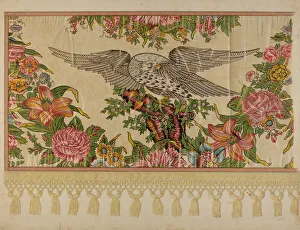 Chintz Valance for Poster Bed, c. 1935. Creator: Raymond Manupelli Chintz Valance for Poster Bed, c. 1935. Creator: Raymond Manupelli
