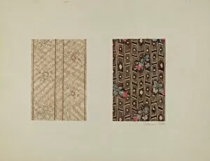 Sample Collection: Chintzes from Quilt, c. 1938. Creator: Catherine Fowler