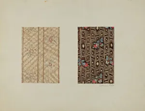 Piece Prints: Chintzes from Quilt, c. 1938. Creator: Catherine Fowler